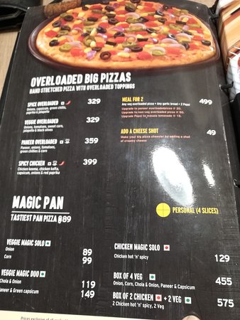 Pizza Hut India Menu With Prices