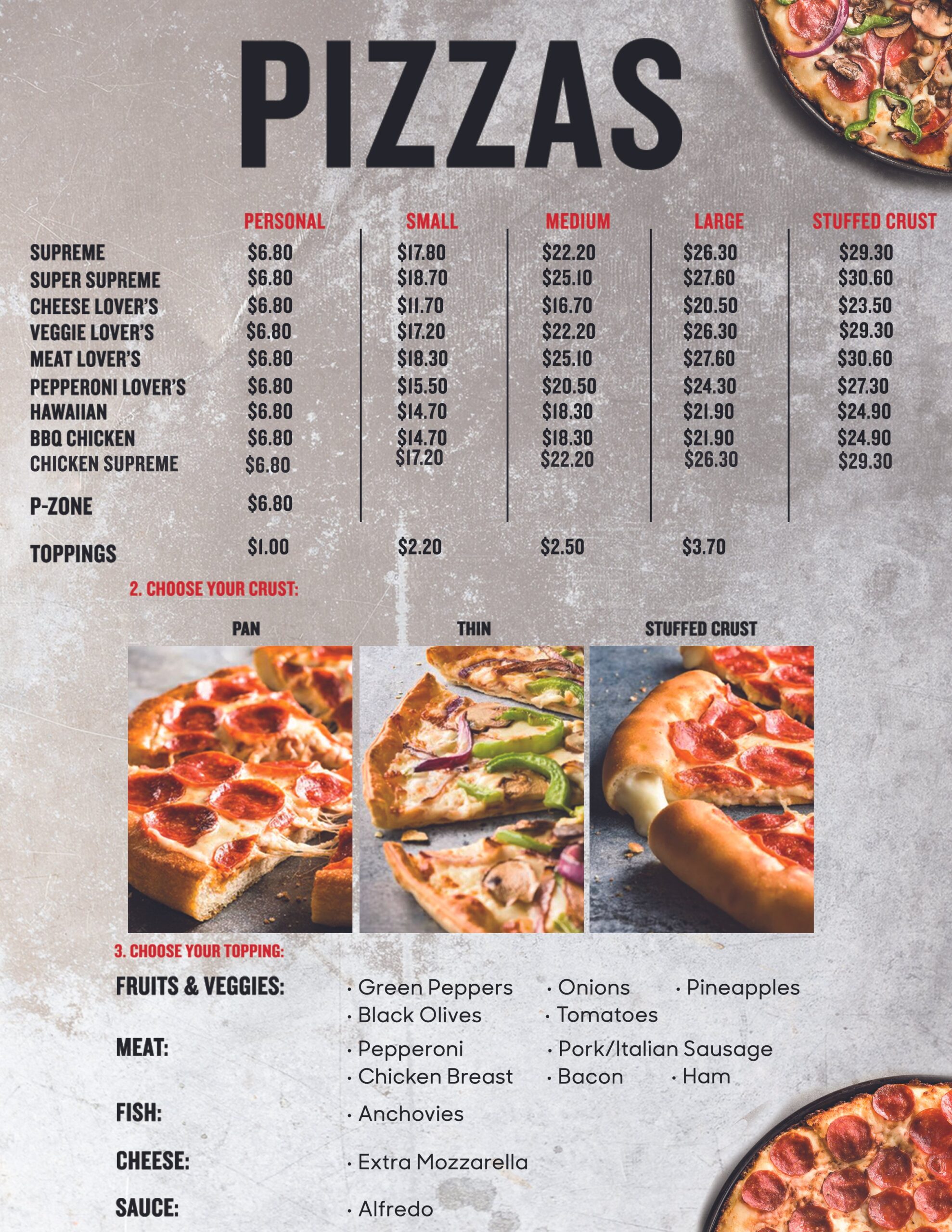 Pizza Hut Online Menu With Prices